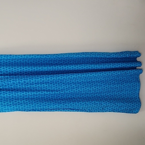 Jude Connally Strechy Penelope Maxi Dress Lattice Blue pattern Sleeveless Sz S - Picture 10 of 16